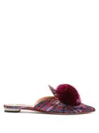Aquazzura Powder Puff Backless Loafers