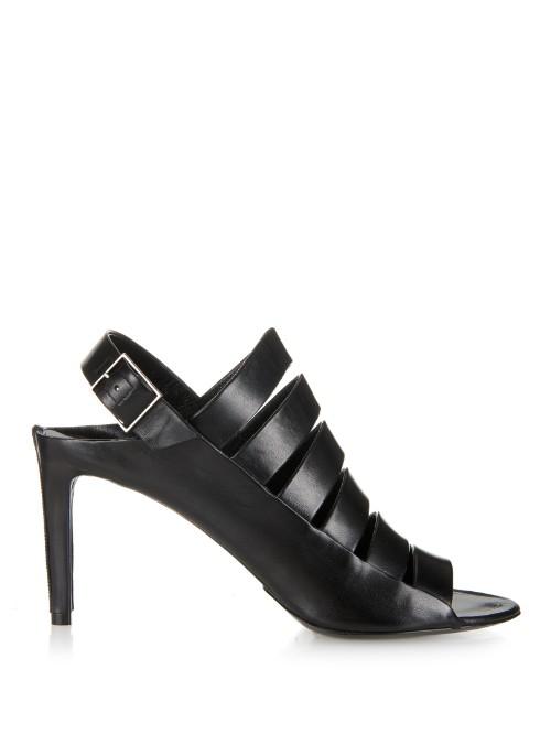 Balenciaga Spy Multi-strap Leather Sandals