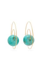 Matchesfashion.com Karry Gallery - Turquoise Embellished Spiral Earrings - Womens - Blue