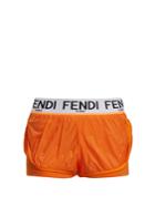 Fendi Striped Logo-print Performance Shorts