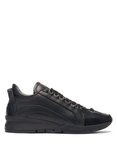 Matchesfashion.com Dsquared2 - 551 Logo-embroidered Leather Trainers - Mens - Black