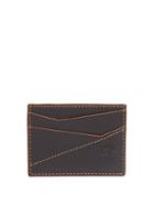 Mens Accessories Loewe - Puzzle Leather Cardholder - Mens - Black