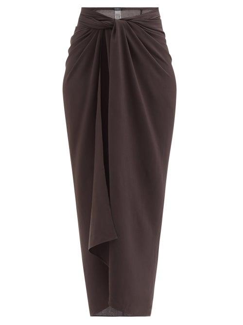 Haight - Self-tie Wrap Sarong - Womens - Black
