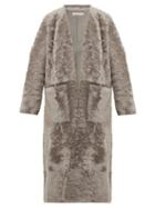 Matchesfashion.com Ins & Marchal - Elvis Shearling Coat - Womens - Grey