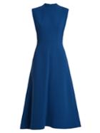 Emilia Wickstead Elizabeth Double-wool A-line Midi Dress