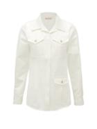 Matchesfashion.com Marni - Cuban-collar Cotton Safari Jacket - Womens - Cream