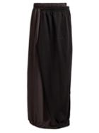 Matchesfashion.com Vetements - Wrap Around Cotton Maxi Skirt - Womens - Black