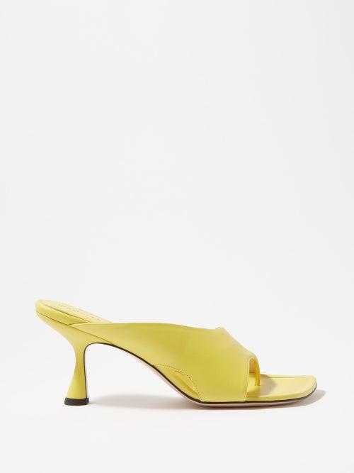Wandler - Julio 75 Mule Sandals - Womens - Lime Green