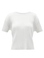 Matchesfashion.com Pleats Please Issey Miyake - Pleated T Shirt - Womens - White