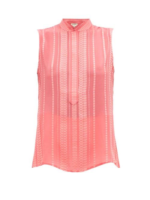 Matchesfashion.com Zeus + Dione - Hera Silk-blend Crepe Blouse - Womens - Orange