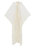 Rick Owens - Silk-chiffon Pleated Gown - Womens - White