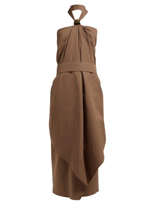Matchesfashion.com Max Mara - Egle Dress - Womens - Dark Green