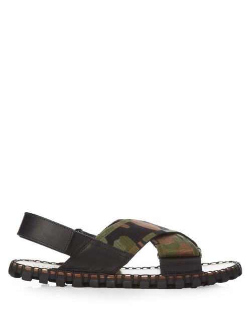 Valentino Crossover Camouflage Sandals