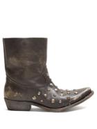 Golden Goose Deluxe Brand Tribute Studded Leather Ankle Boots