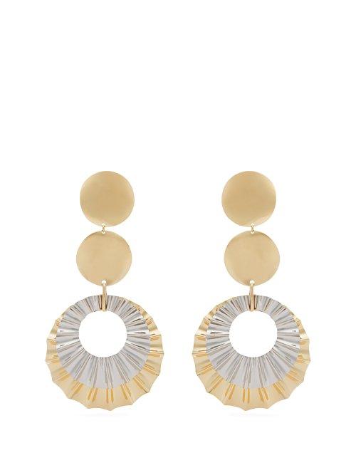 Matchesfashion.com Isabel Marant - Disc Drop Earrings - Womens - Gold