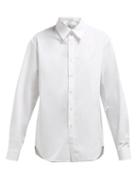 Matchesfashion.com Martine Rose - Logo Embroidered Cotton Shirt - Womens - White
