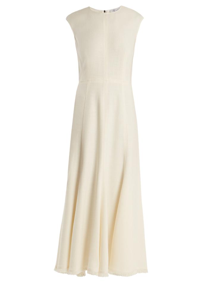 Gabriela Hearst Crowther Round-neck Sleeveless Midi Dress