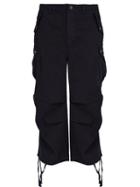 Matchesfashion.com Raey - Wide Leg Cotton Cargo Trousers - Mens - Navy