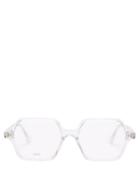 Matchesfashion.com Loewe - Octagonal Transparent-acetate Glasses - Womens - Clear