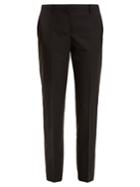 No. 21 Mid-rise Wool-blend Cigarette Trousers