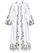 Matchesfashion.com Erdem - Kendrick Floral-print Midi Dress - Womens - White Multi
