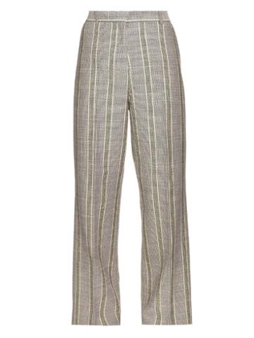 Acne Studios Obel Cotton And Linen-blend Trousers
