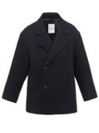 Le17septembre Homme - Double-breasted Wool-blend Peacoat - Mens - Black