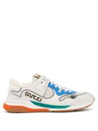 Matchesfashion.com Gucci - Ultrapace Leather And Mesh Trainers - Womens - White Multi