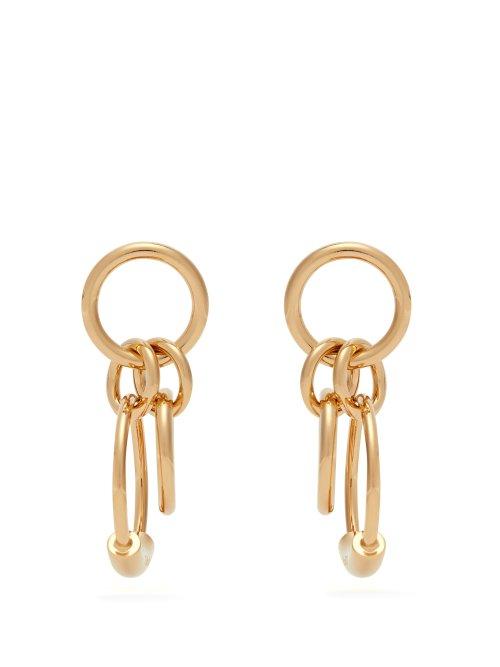 Matchesfashion.com Chlo - Reese Hoop Drop Earrings - Womens - Gold
