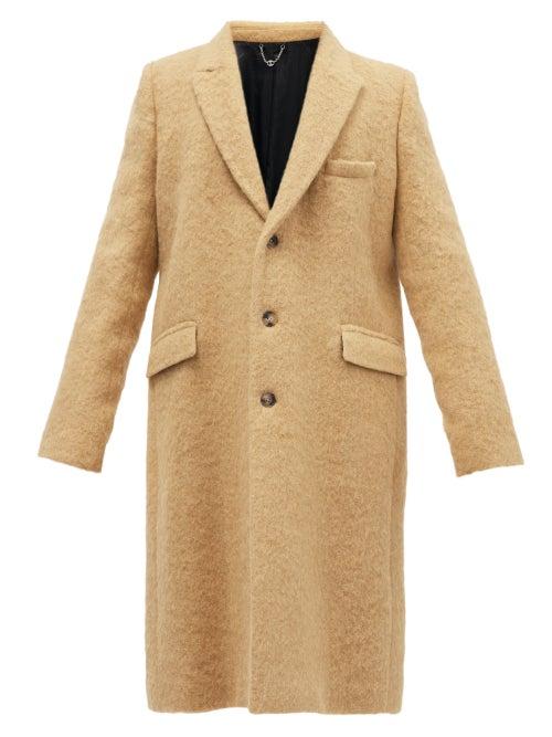 Matchesfashion.com Paco Rabanne - Single-breasted Wool-blend Coat - Mens - Beige