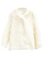 Matchesfashion.com Vika Gazinskaya - Oversized Mohair Hooded Coat - Womens - White