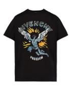 Matchesfashion.com Givenchy - Icarus Print Cotton T Shirt - Mens - Black