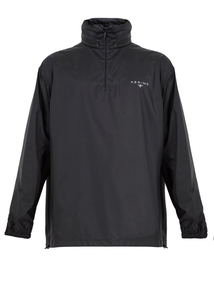 Balenciaga Hooded Logo-print Vareuse Jacket