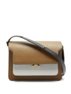 Matchesfashion.com Marni - Trunk Medium Saffiano-leather Bag - Womens - Brown Multi
