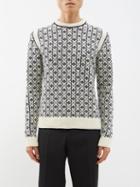 Jil Sander - Fair Isle Wool Sweater - Mens - Cream Multi
