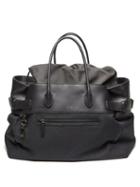 The Row - Margaux Leather-trim Nylon Shoulder Bag - Womens - Black