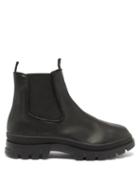 Matchesfashion.com Jacques Soloviere - Ranjo Tread-sole Waxed-leather Chelsea Boots - Mens - Black