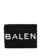 Matchesfashion.com Balenciaga - Shearling Pouch - Womens - Black White