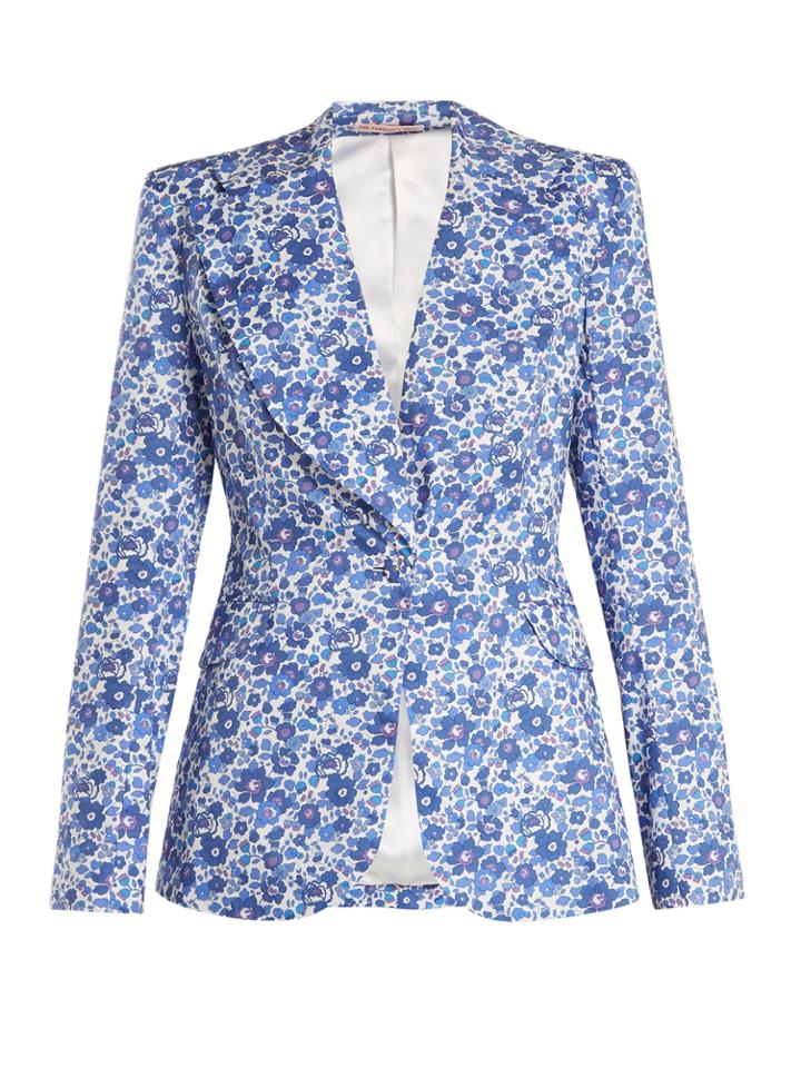 The Vampire's Wife Liberty Floral-print Notch-lapel Jacket