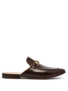 Gucci Kings Backless Leather Loafers