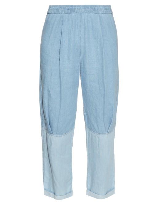 Raquel Allegra Tapered-leg Denim Trousers
