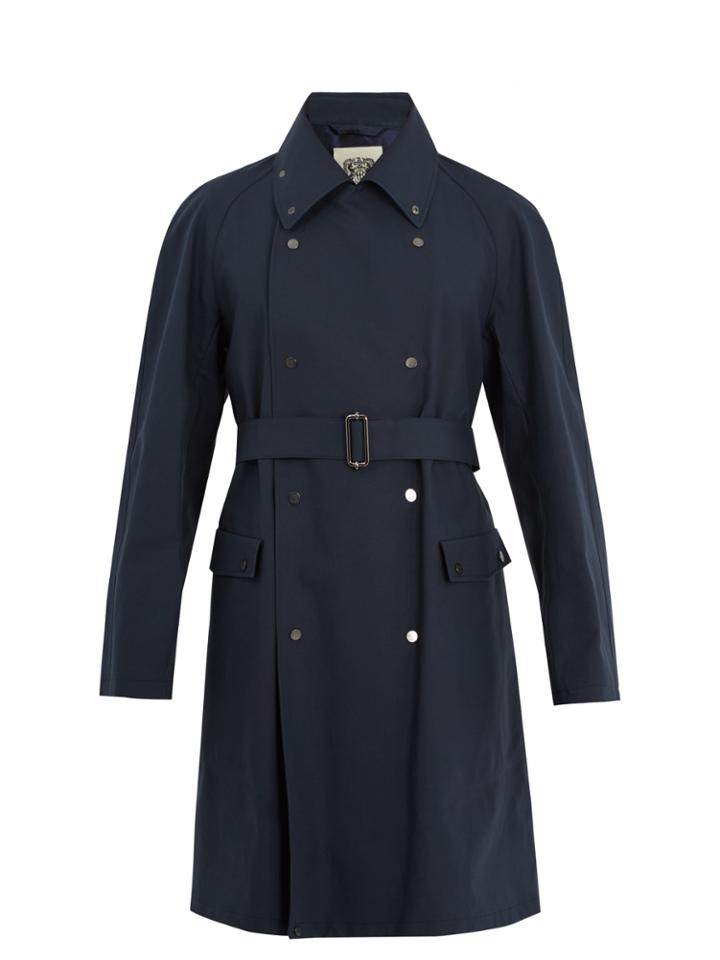 Connolly Double-breasted Cotton-blend Trench Coat