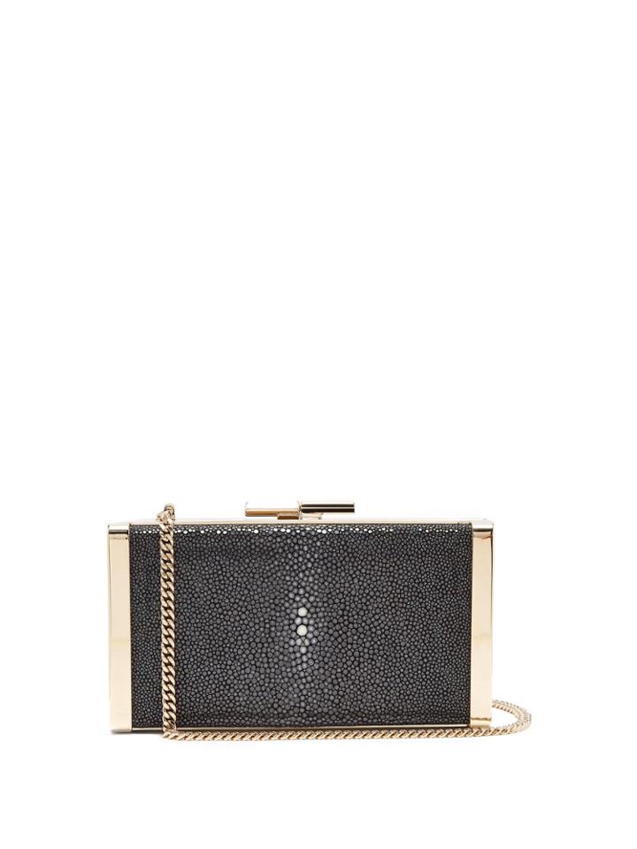 Jimmy Choo J Box Stingray-leather Clutch