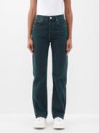 Re/done - 90s Evergreen Straight-leg Jeans - Womens - Dark Green