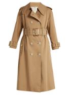 Alexachung Belted Cotton Double-breasted Trench Coat
