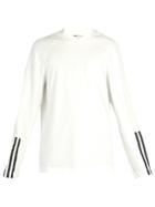 Y-3 Three Stripe Long-sleeve Cotton-jersey Top