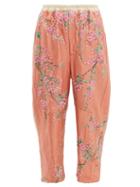 Matchesfashion.com By Walid - Jay 19th Century Kimono Silk Trousers - Womens - Pink Multi
