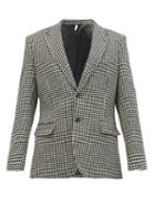 Matchesfashion.com Sunflower - Houndstooth-check Shetland-wool Twill Blazer - Mens - Black White