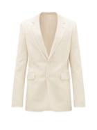 Matchesfashion.com The Row - Noah Single-breasted Wool-blend Twill Suit Jacket - Mens - Cream