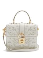 Dolce & Gabbana Dolce Soft Embroidered Leather Cross-body Bag